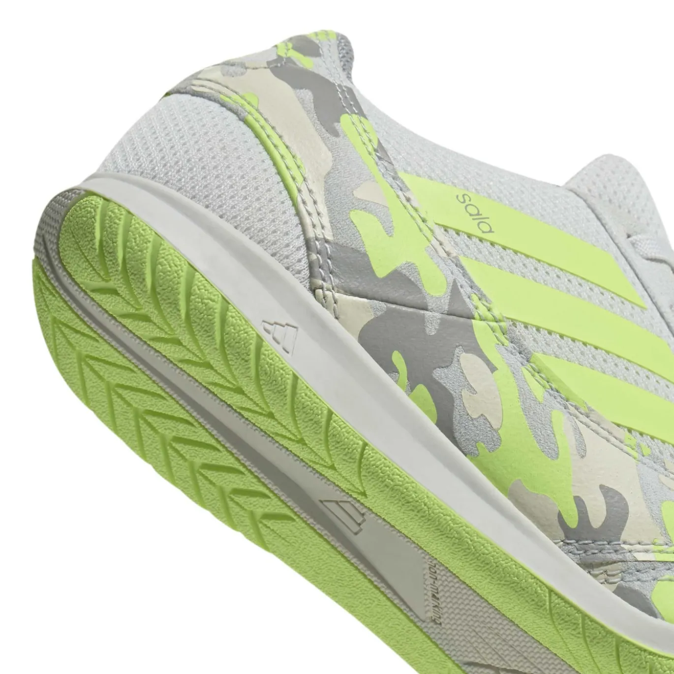 adidas Top Sala Competition II Zaalvoetbalschoenen (IN) Kids Lichtgrijs Lichtgroen Lime