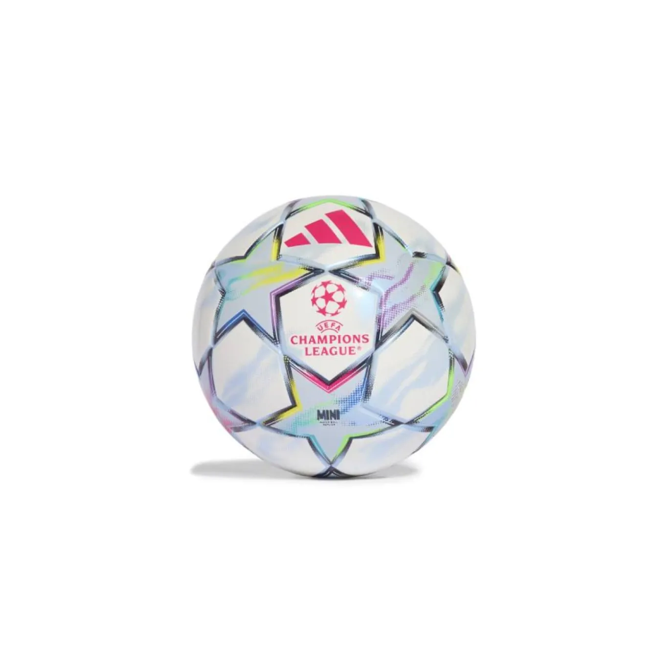 adidas UEFA Champions League Mini Voetbal Maat 1 2026-2027 Wit Roze Multicolor