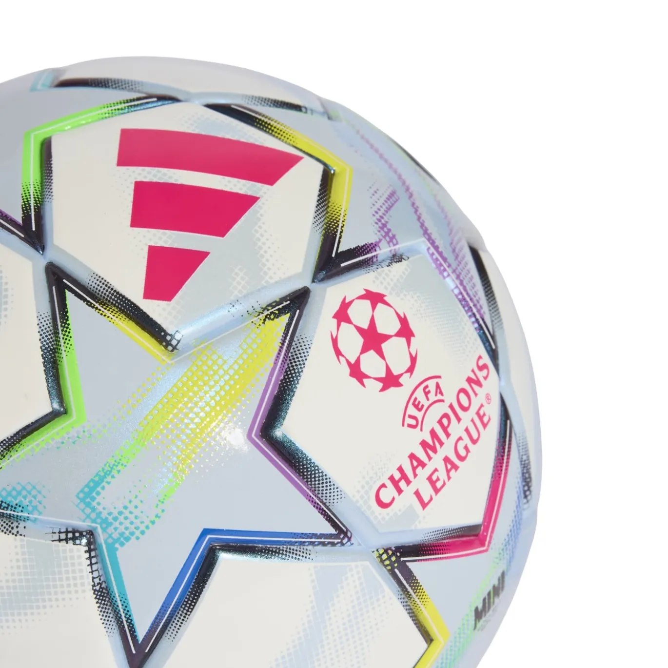 adidas UEFA Champions League Mini Voetbal Maat 1 2026-2027 Wit Roze Multicolor