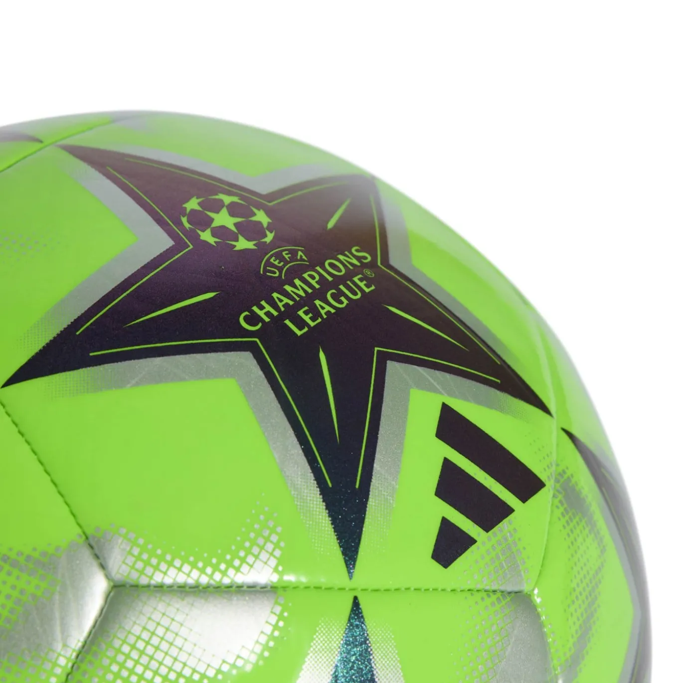 adidas UEFA Champions League Club Voetbal Maat 5 2026-2027 Zilvergrijs Zwart Felgroen