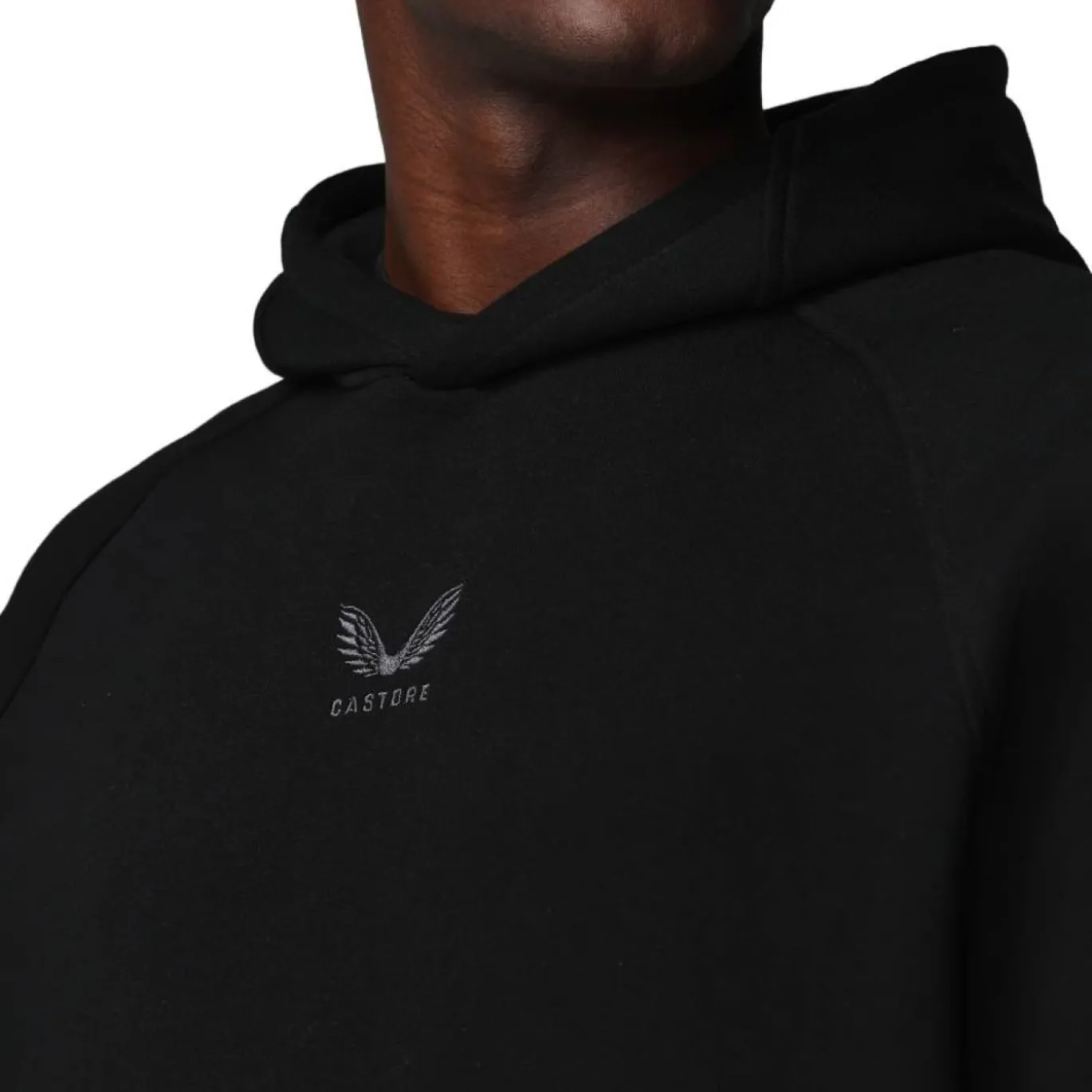 Castore Adapt Fleece Hoodie Zwart Donkergrijs