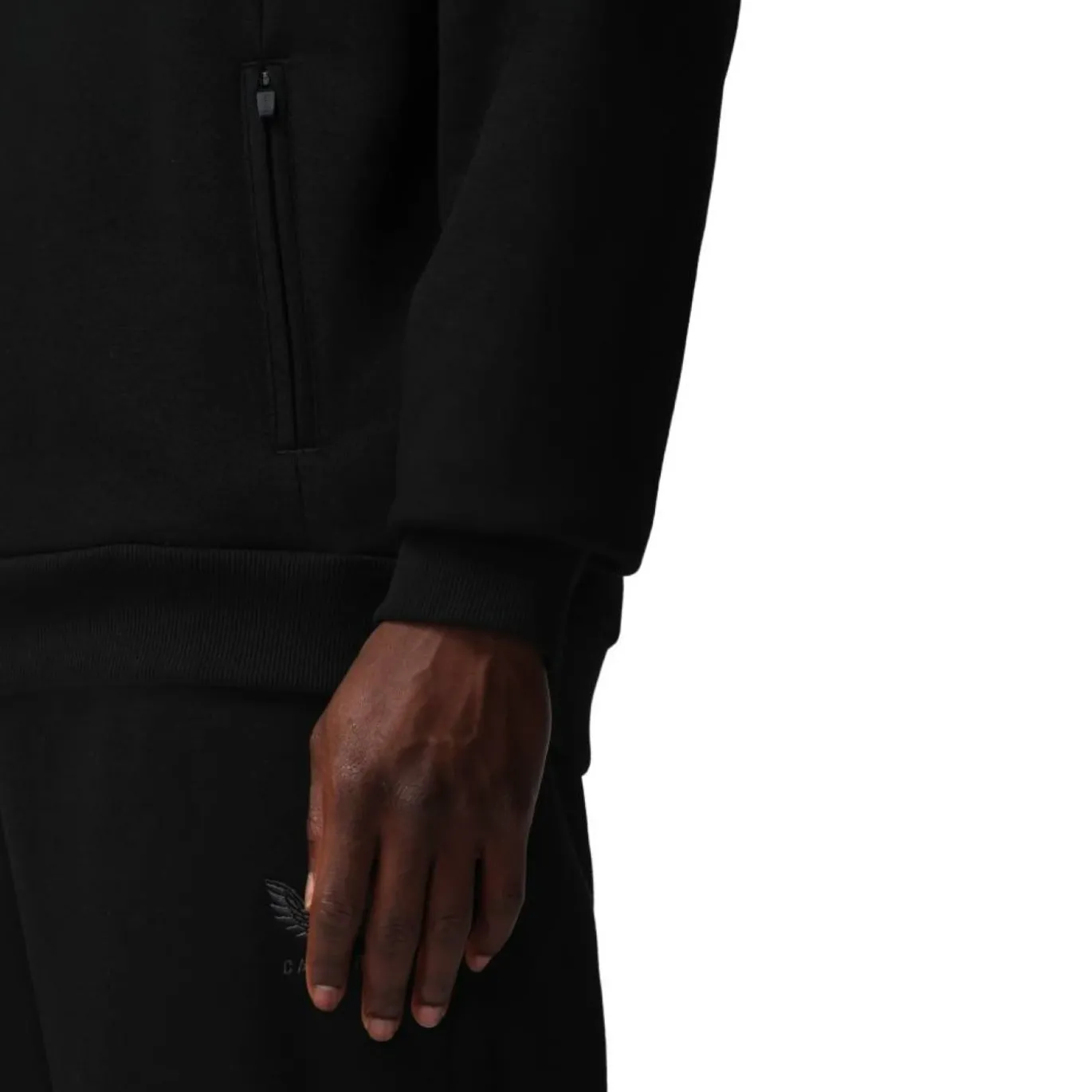 Castore Adapt Fleece Joggingpak Hooded Zwart Donkergrijs