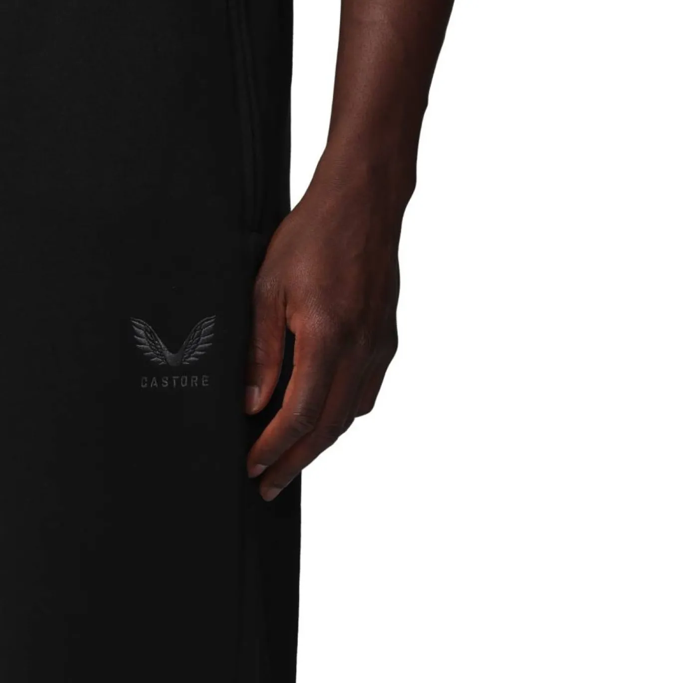 Castore Adapt Fleece Joggingpak Hooded Zwart Donkergrijs