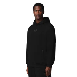 Castore Adapt Fleece Joggingpak Hooded Zwart Donkergrijs
