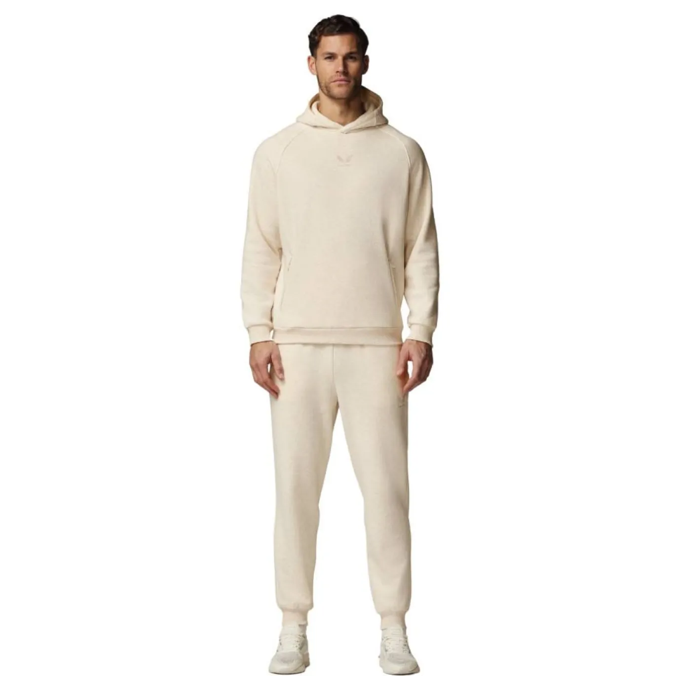 Castore Adapt Fleece Joggingpak Hooded Lichtbeige