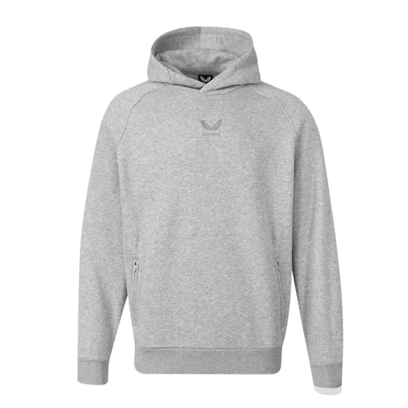 Castore Adapt Fleece Trainingspak Hooded Lichtgrijs Donkergrijs