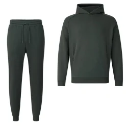 Castore Adapt Fleece Trainingspak Hooded Donkergrijs Groengrijs