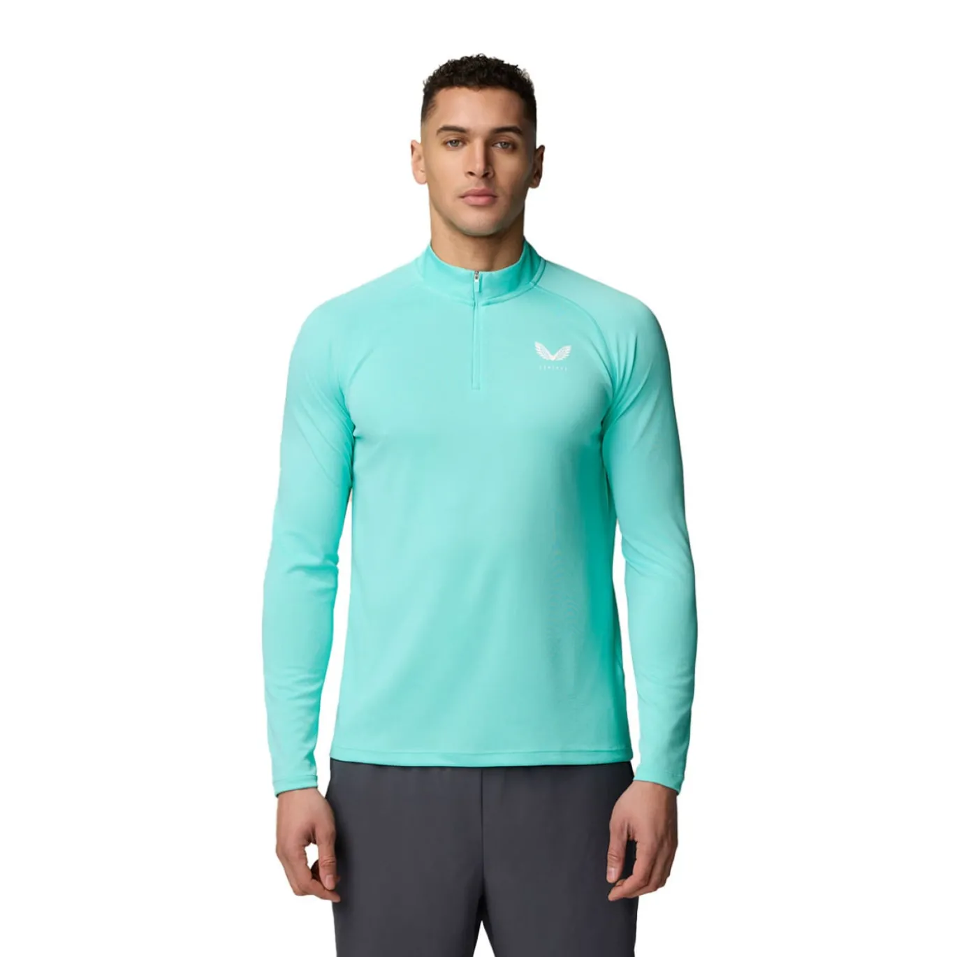 Castore Adapt Trainingstrui 1/4-Zip Lichtblauw Wit