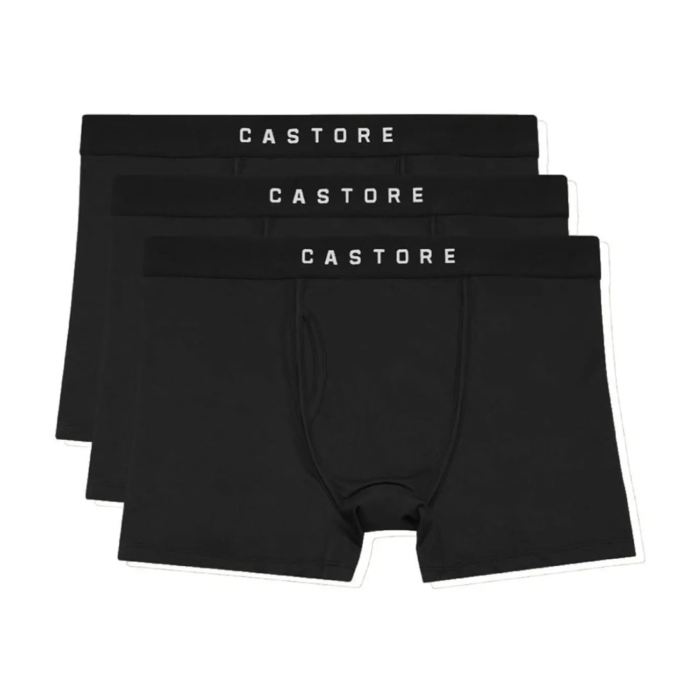 Castore Core Boxershort 3-Pack Zwart Grijs Donkerblauw
