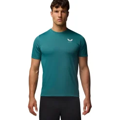 Castore Engineerd T-Shirt Donkergroen Wit