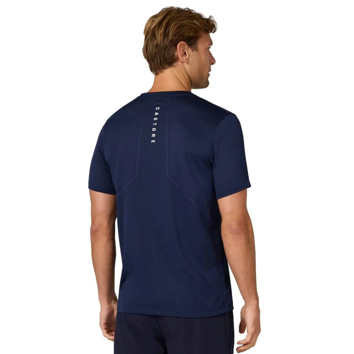 Castore Engineerd T-Shirt Donkerblauw Wit