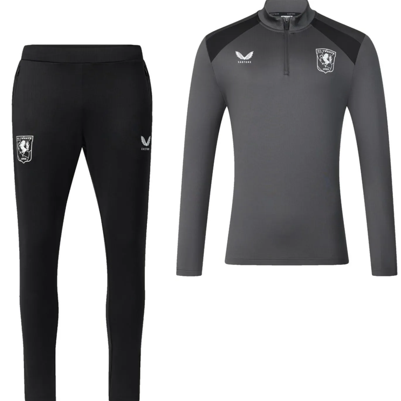 Castore FC Twente Trainingspak 1/4-Zip 2026-2027 Donkergrijs Zwart