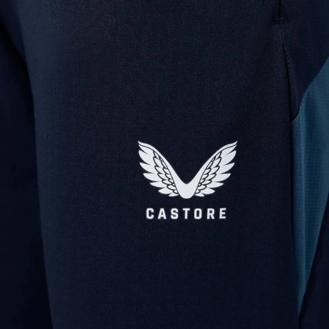 Castore FC Twente Trainingspak 1/4-Zip 2026-2027 Kids Lichtblauw Donkerblauw Donkergrijs