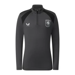 Castore FC Twente Trainingstrui 1/4-Zip 2026-2027 Kids Donkergrijs Zwart