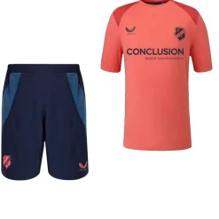 Castore FC Utrecht Trainingsset 2026-2027 Lichtrood Donkerblauw Blauw