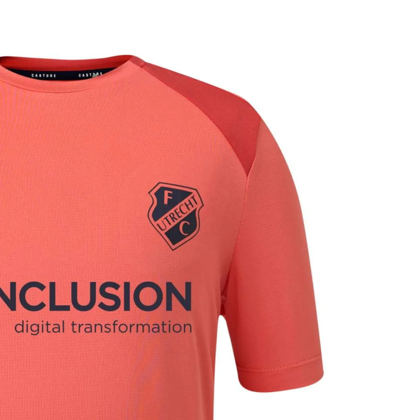 Castore FC Utrecht Trainingsshirt 2026-2027 Lichtrood Donkerrood