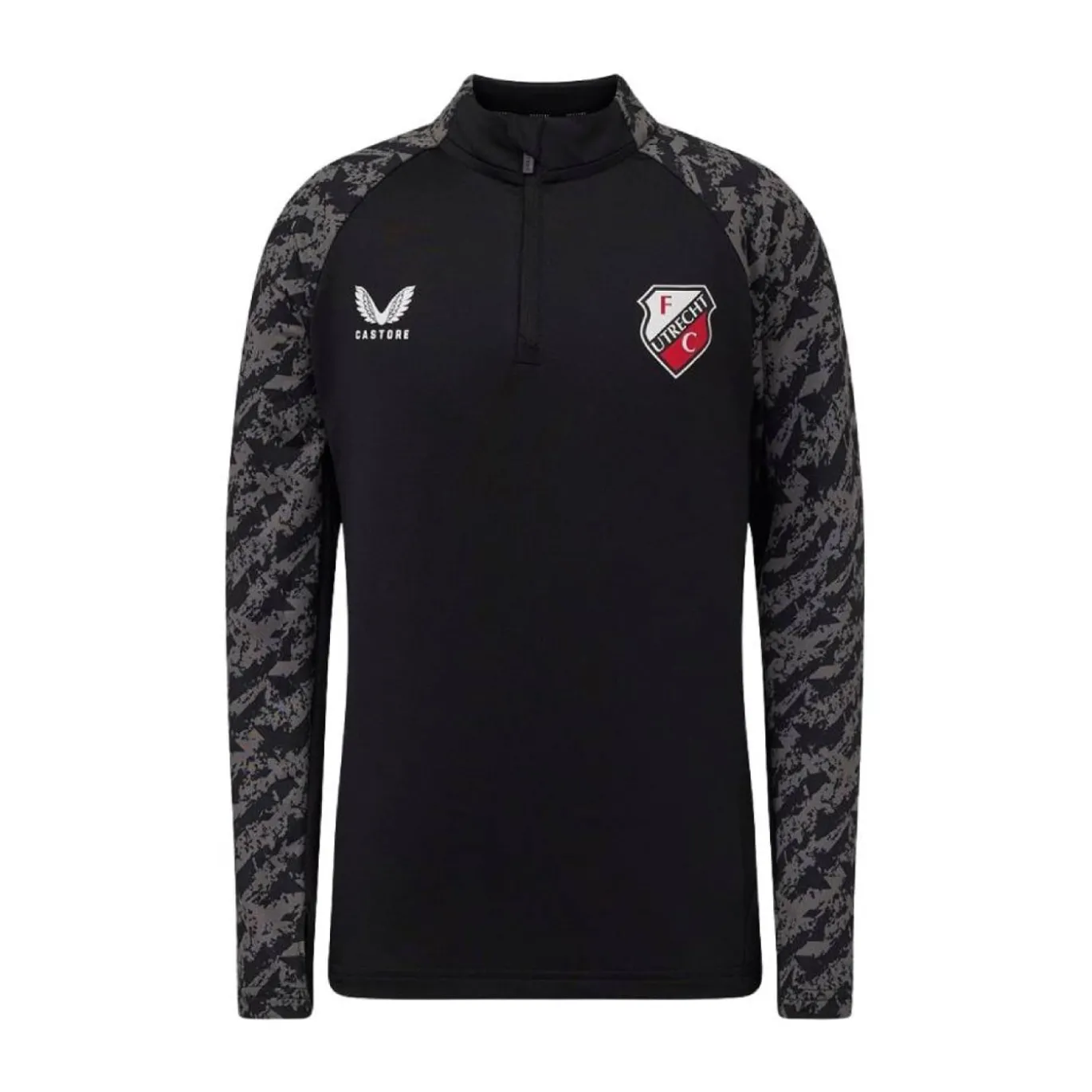Castore FC Utrecht Trainingstrui 1/4-Zip 2025-2026 Kids Zwart