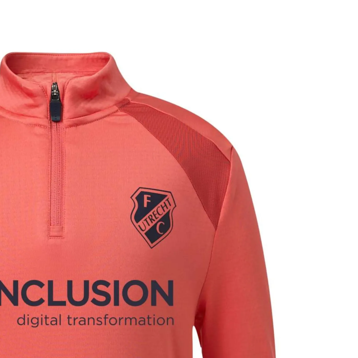 Castore FC Utrecht Trainingstrui 1/4-Zip 2026-2027 Lichtrood Donkerrood