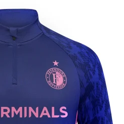 Castore Feyenoord Trainingstrui 1/4-Zip 2025-2026 Donkerblauw Roze