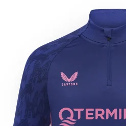 Castore Feyenoord Trainingstrui 1/4-Zip 2025-2026 Donkerblauw Roze
