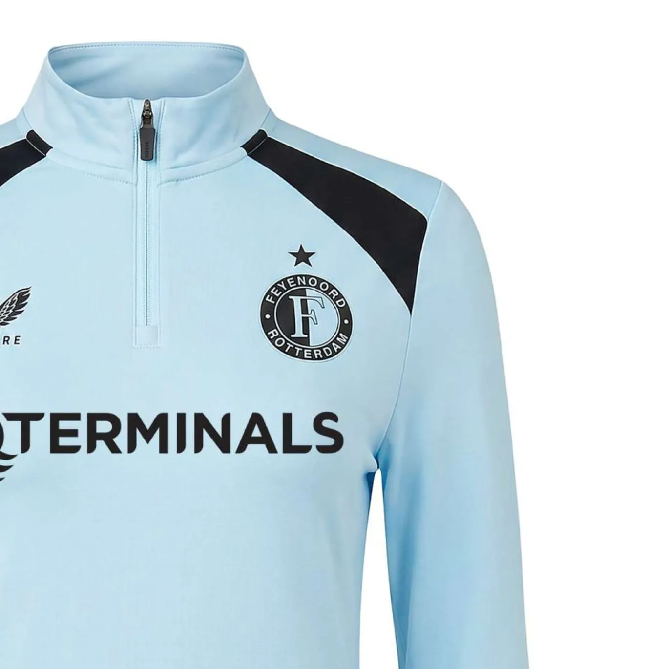 Castore Feyenoord Trainingstrui 1/4-Zip 2026-2027 Dames Lichtblauw Zwart