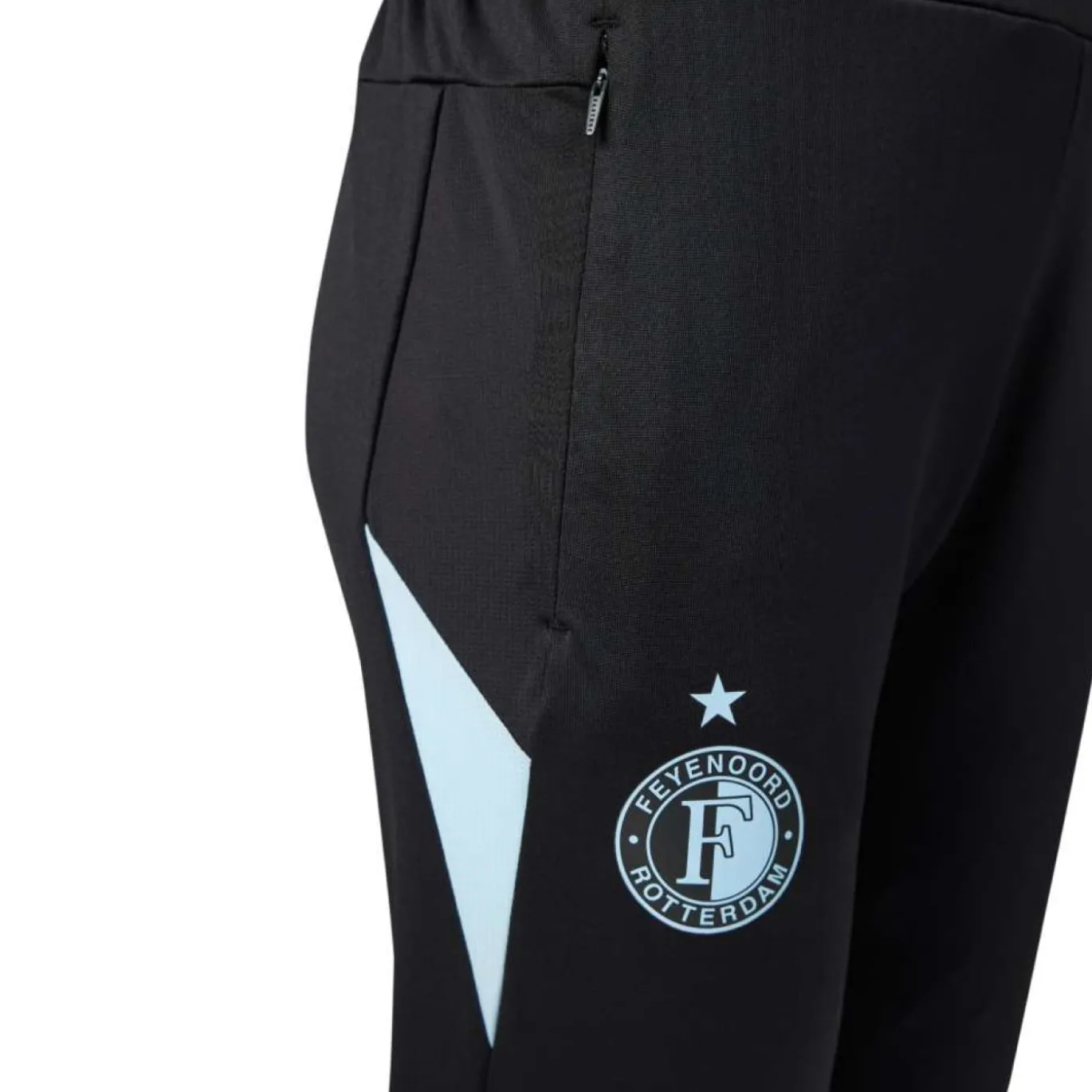 Castore Feyenoord Trainingsbroek 2026-2027 Kids Zwart Lichtblauw