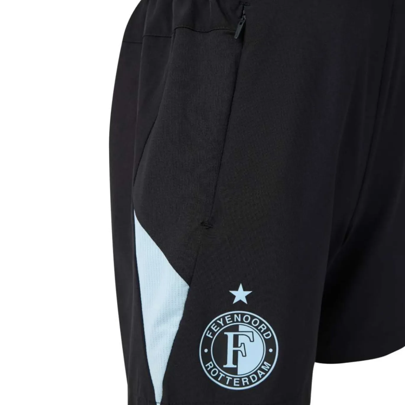 Castore Feyenoord Trainingsbroekje 2026-2027 Kids Zwart Lichtblauw