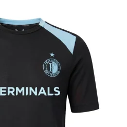 Castore Feyenoord Trainingsshirt 2026-2027 Kids Zwart Lichtblauw