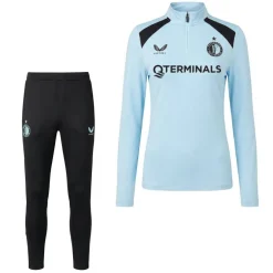 Castore Feyenoord Trainingspak 1/4-Zip 2026-2027 Dames Lichtblauw Zwart