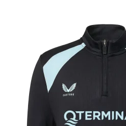 Castore Feyenoord Trainingspak 1/4-Zip 2026-2027 Kids Zwart Lichtblauw