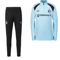 Castore Feyenoord Trainingspak 1/4-Zip 2026-2027 Kids Lichtblauw Zwart