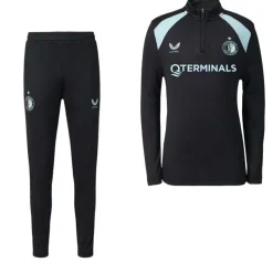 Castore Feyenoord Trainingspak 1/4-Zip 2026-2027 Zwart Lichtblauw