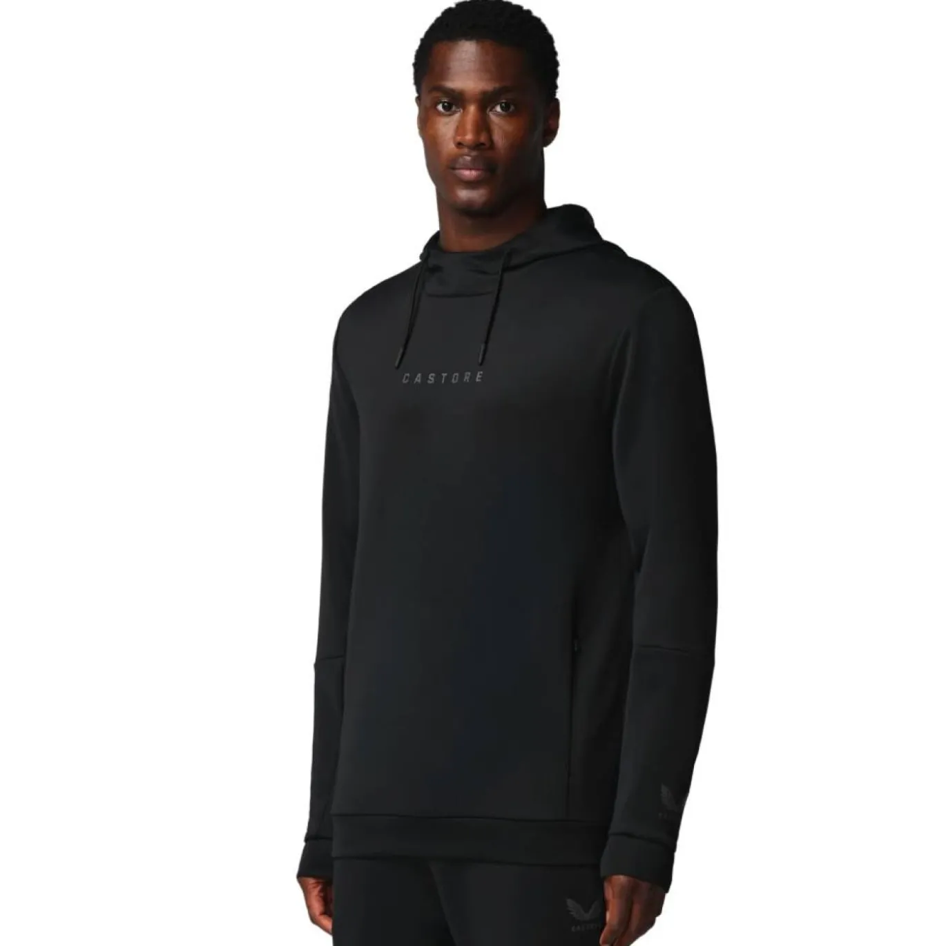 Castore Flex Lifestyle Hoodie Zwart Donkergrijs