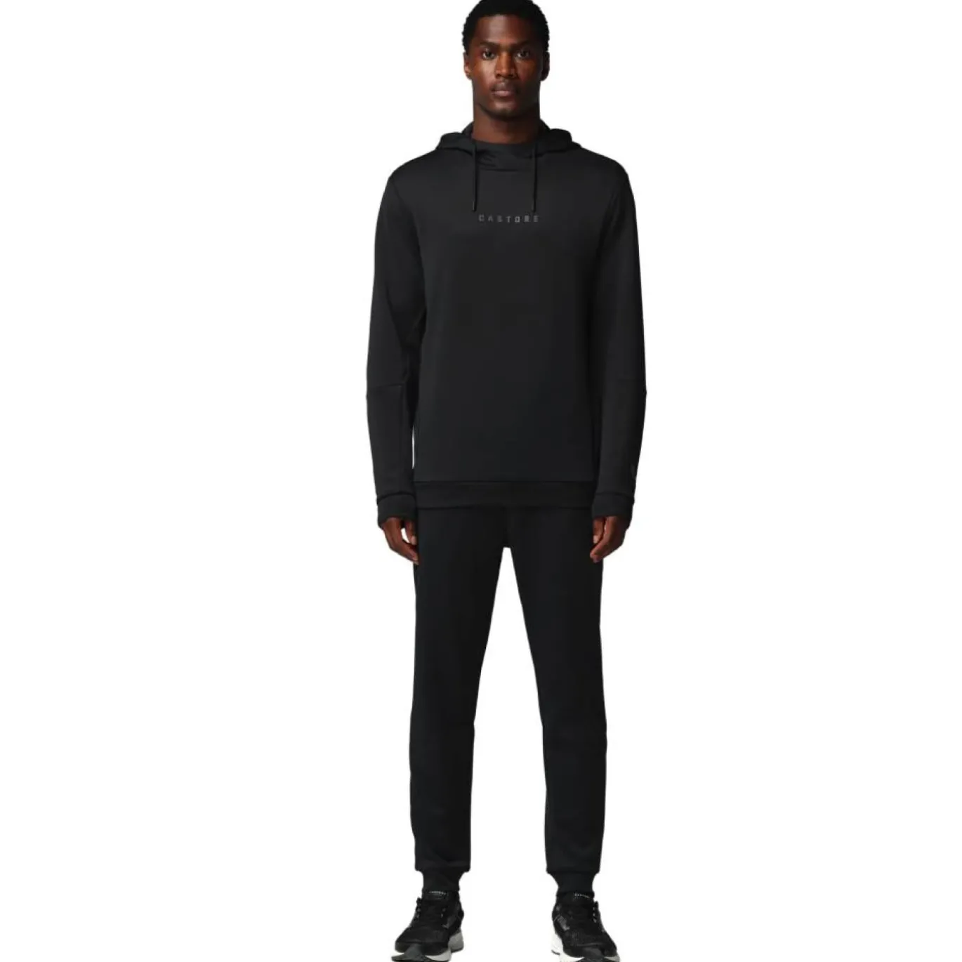 Castore Flex Lifestyle Hoodie Zwart Donkergrijs