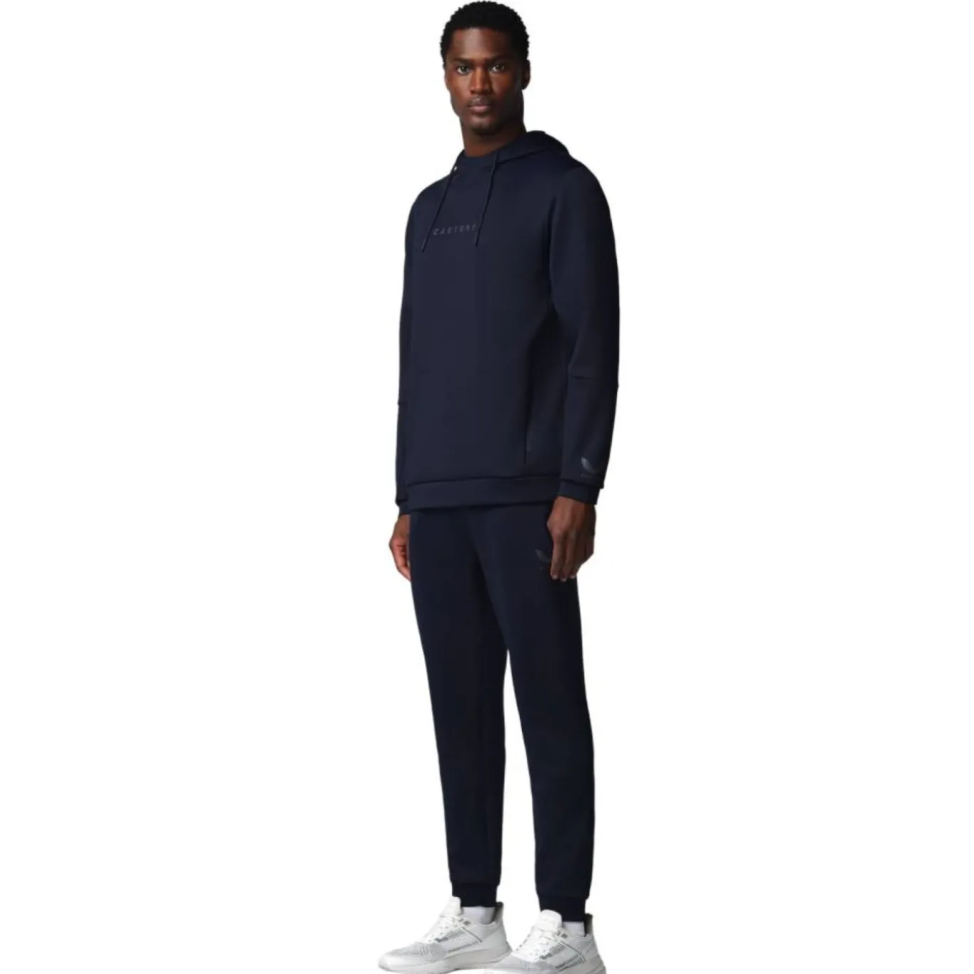 Castore Flex Lifestyle Joggingpak Hooded Donkerblauw Grijsblauw