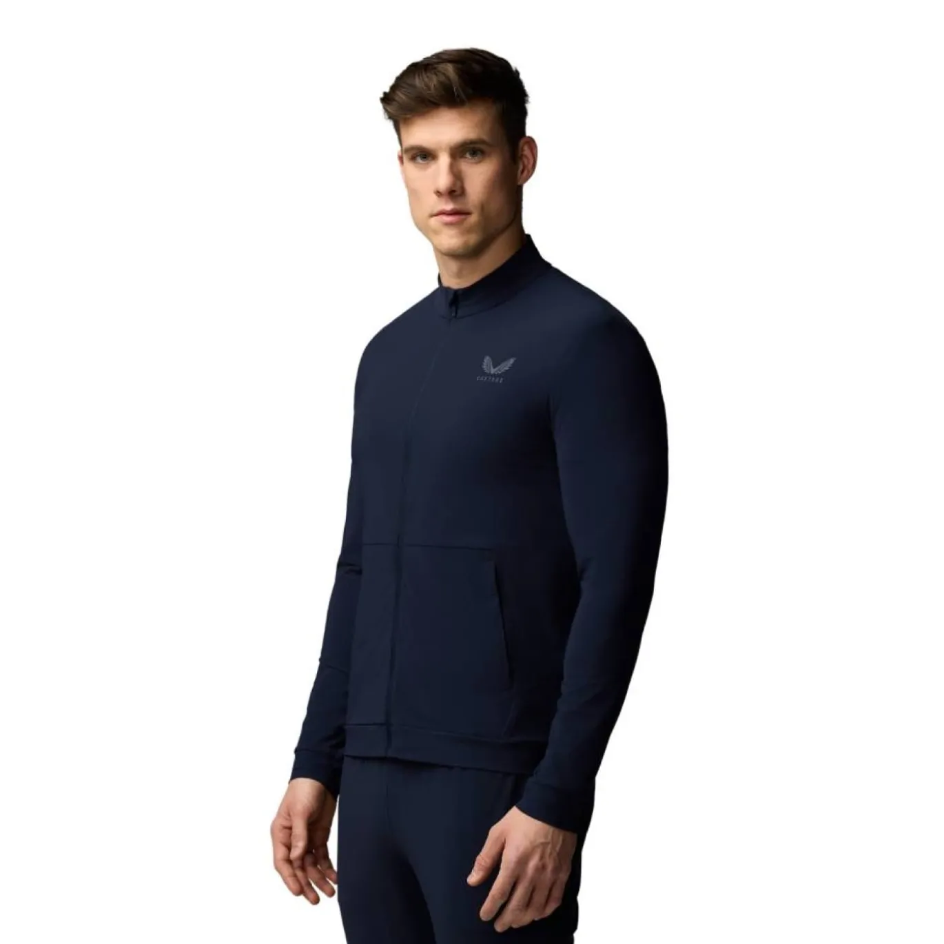 Castore Flex Lifestyle Trainingspak Full-Zip Donkerblauw Grijs