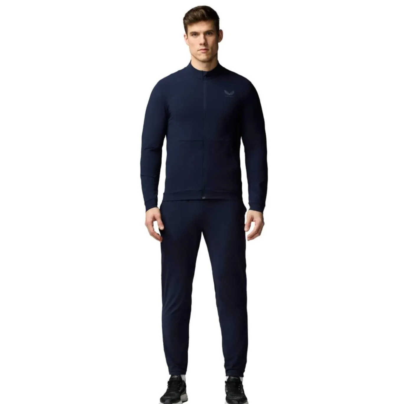 Castore Flex Lifestyle Trainingspak Full-Zip Donkerblauw Grijs