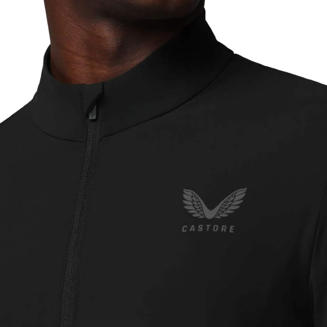 Castore Flex Lifestyle Trainingspak Full-Zip Zwart Donkergrijs