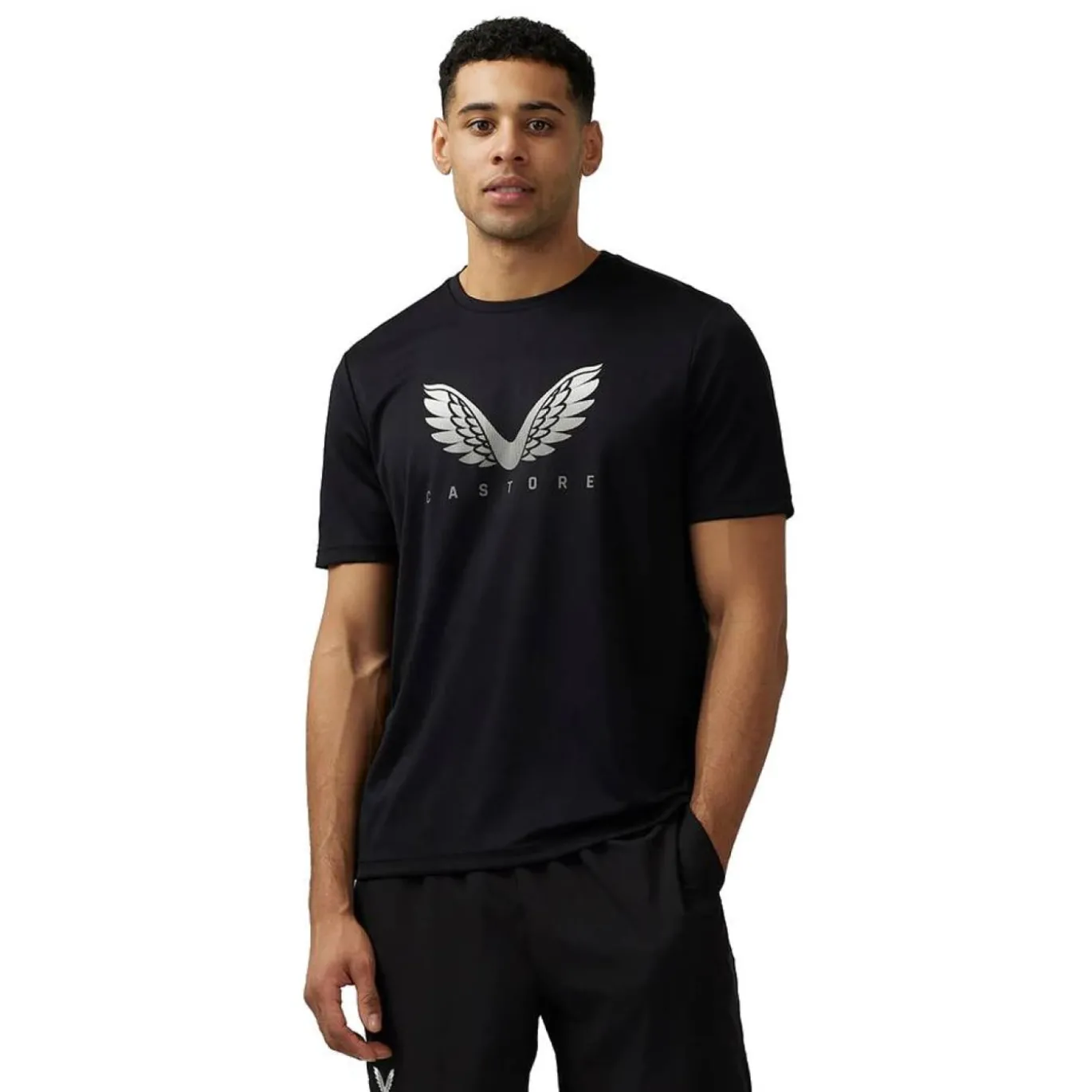 Castore Graphic T-Shirt Zwart Wit
