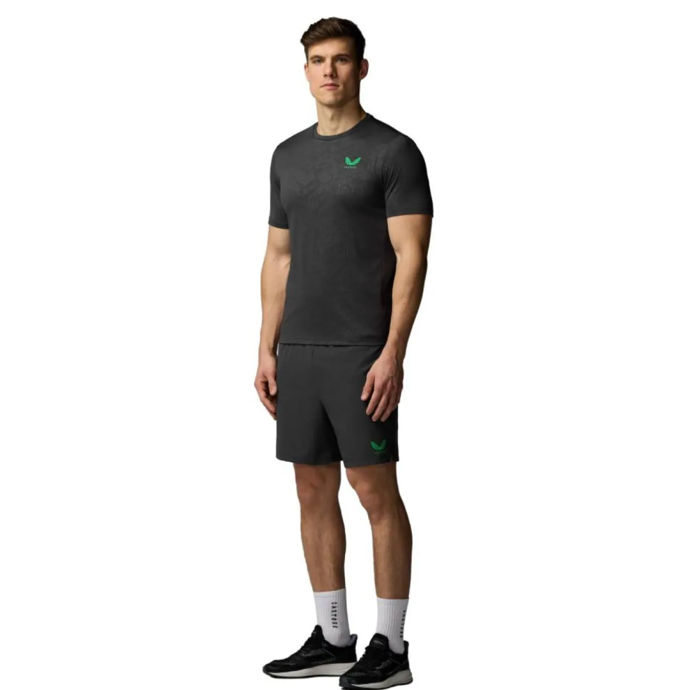 Castore Performance Trainingsset Donkergrijs Groen