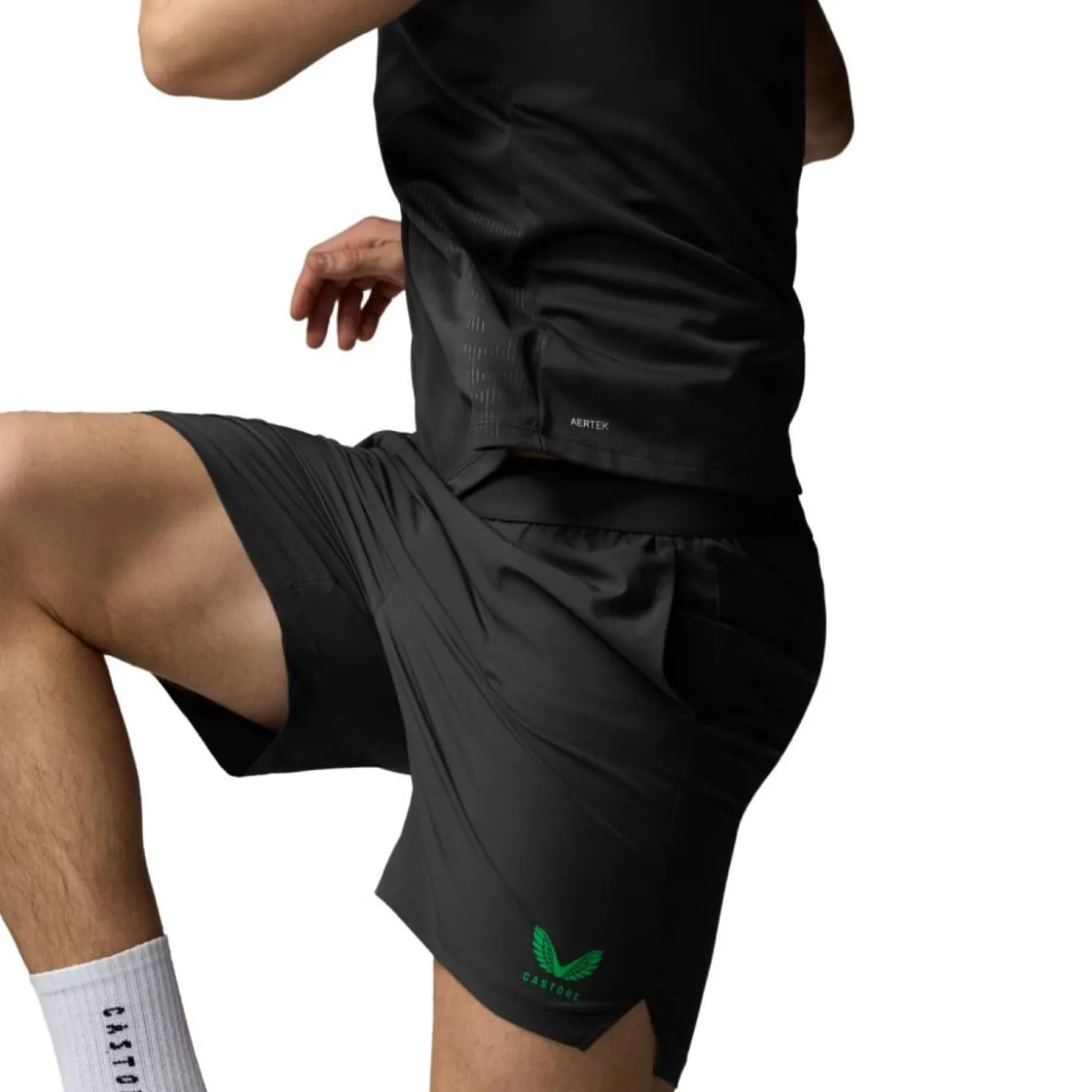Castore Performance Trainingsbroekje Donkergrijs Groen