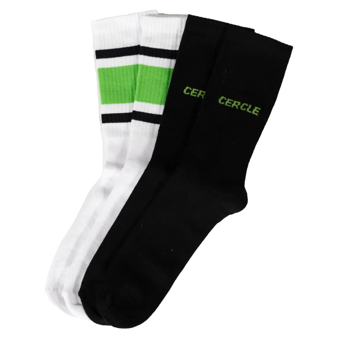 Cercle Brugge Casual Sokken 2-Pack Wit Zwart Groen