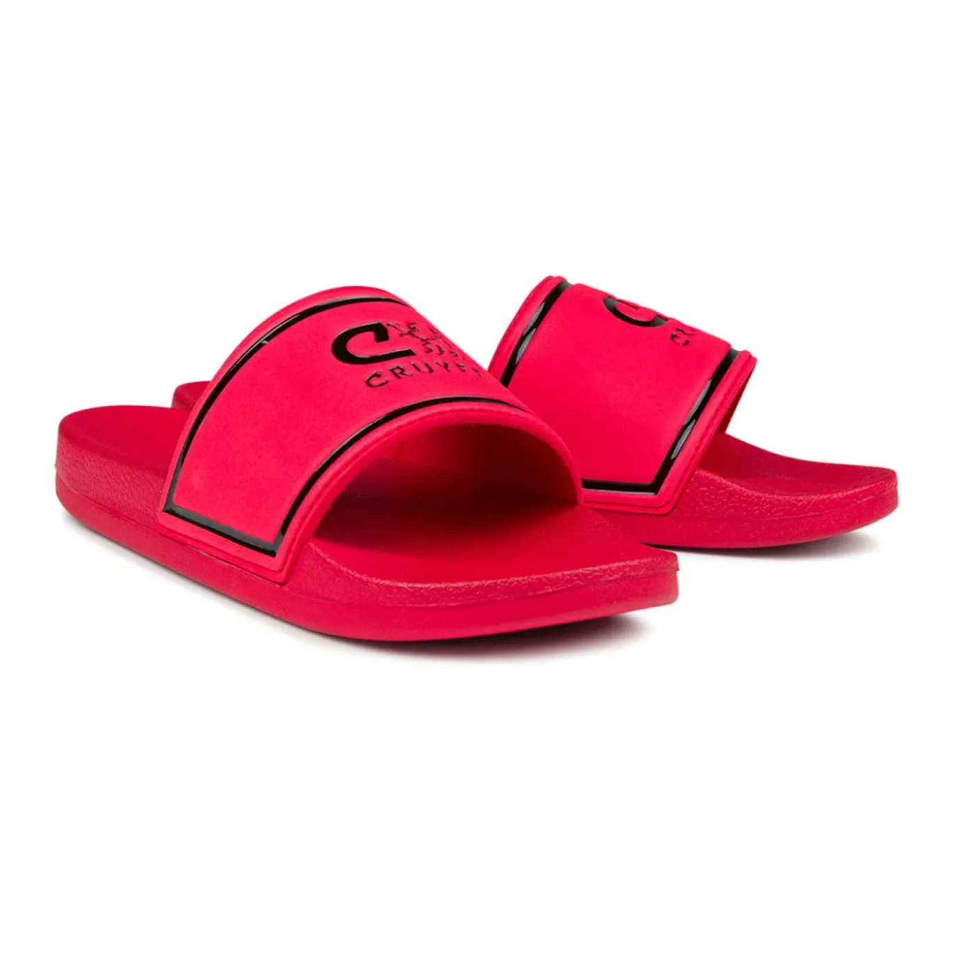 Cruyff Agua Copa Slippers Rood Zwart