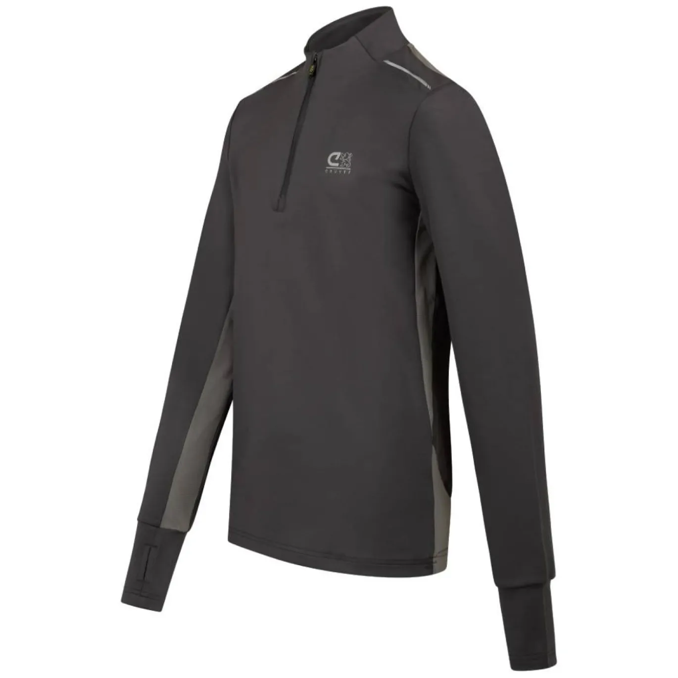 Cruyff Ametrine Trainingstrui 1/4-Zip Kids Donkergrijs