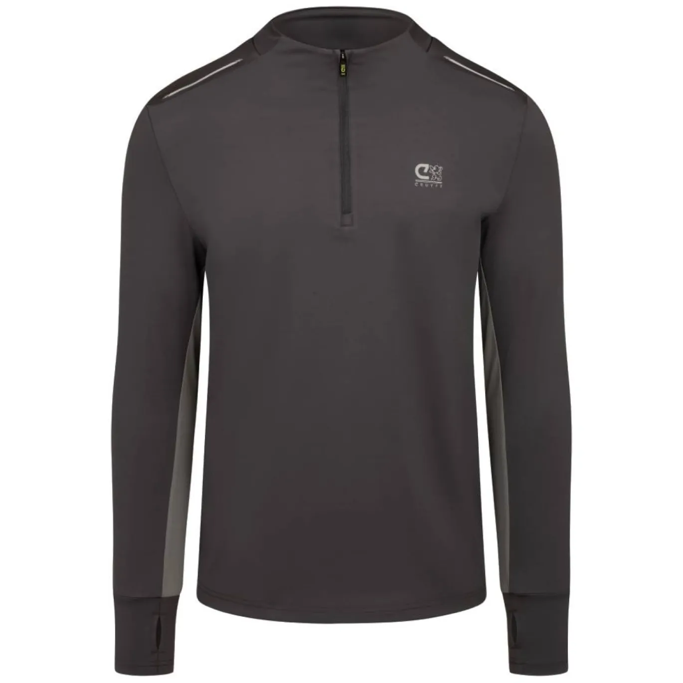 Cruyff Ametrine Trainingstrui 1/4-Zip Donkergrijs