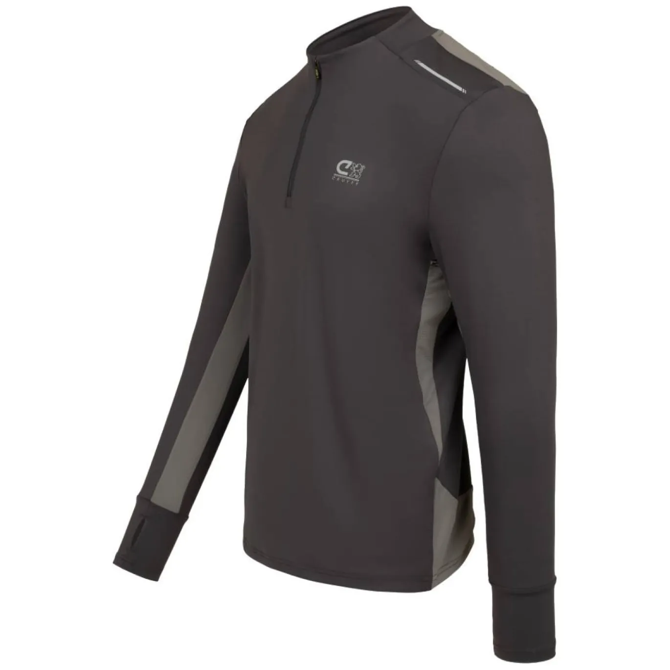 Cruyff Ametrine Trainingstrui 1/4-Zip Donkergrijs