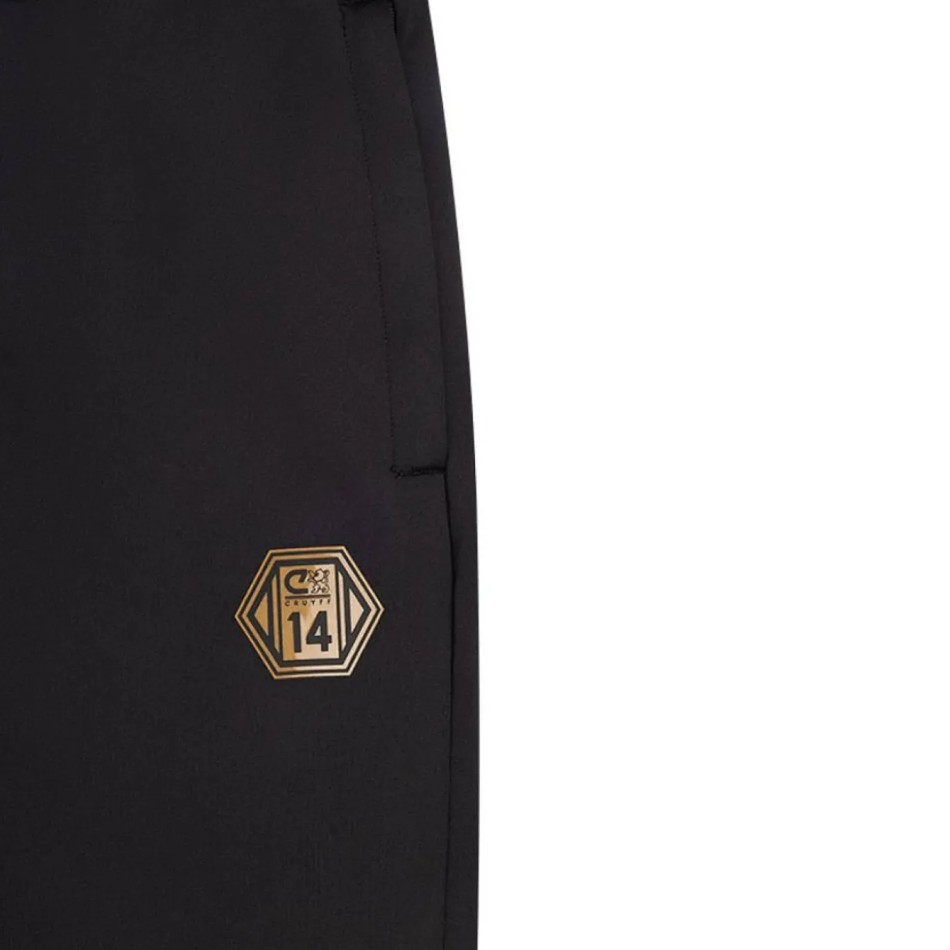 Cruyff Defense Trainingsbroek Kids Zwart Donkergrijs Goud