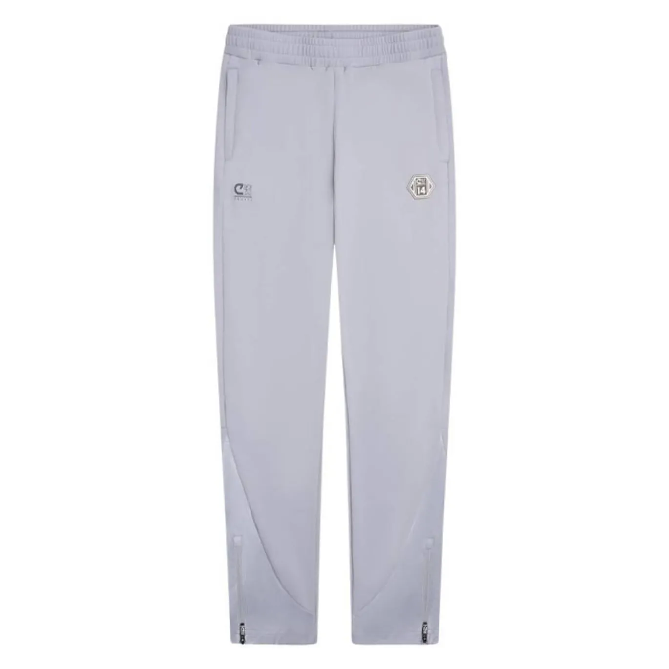 Cruyff Defense Trainingspak 1/4-Zip Kids Lichtgrijs Zwart Lichtblauw