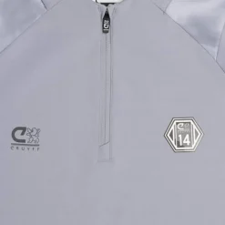Cruyff Defense Trainingspak 1/4-Zip Kids Lichtgrijs Zwart Lichtblauw