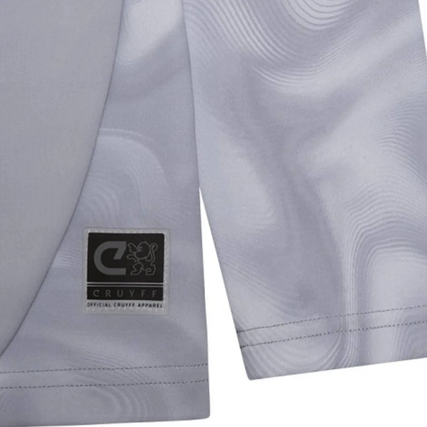 Cruyff Defense Trainingstrui 1/4-Zip Kids Lichtgrijs Zwart Lichtblauw